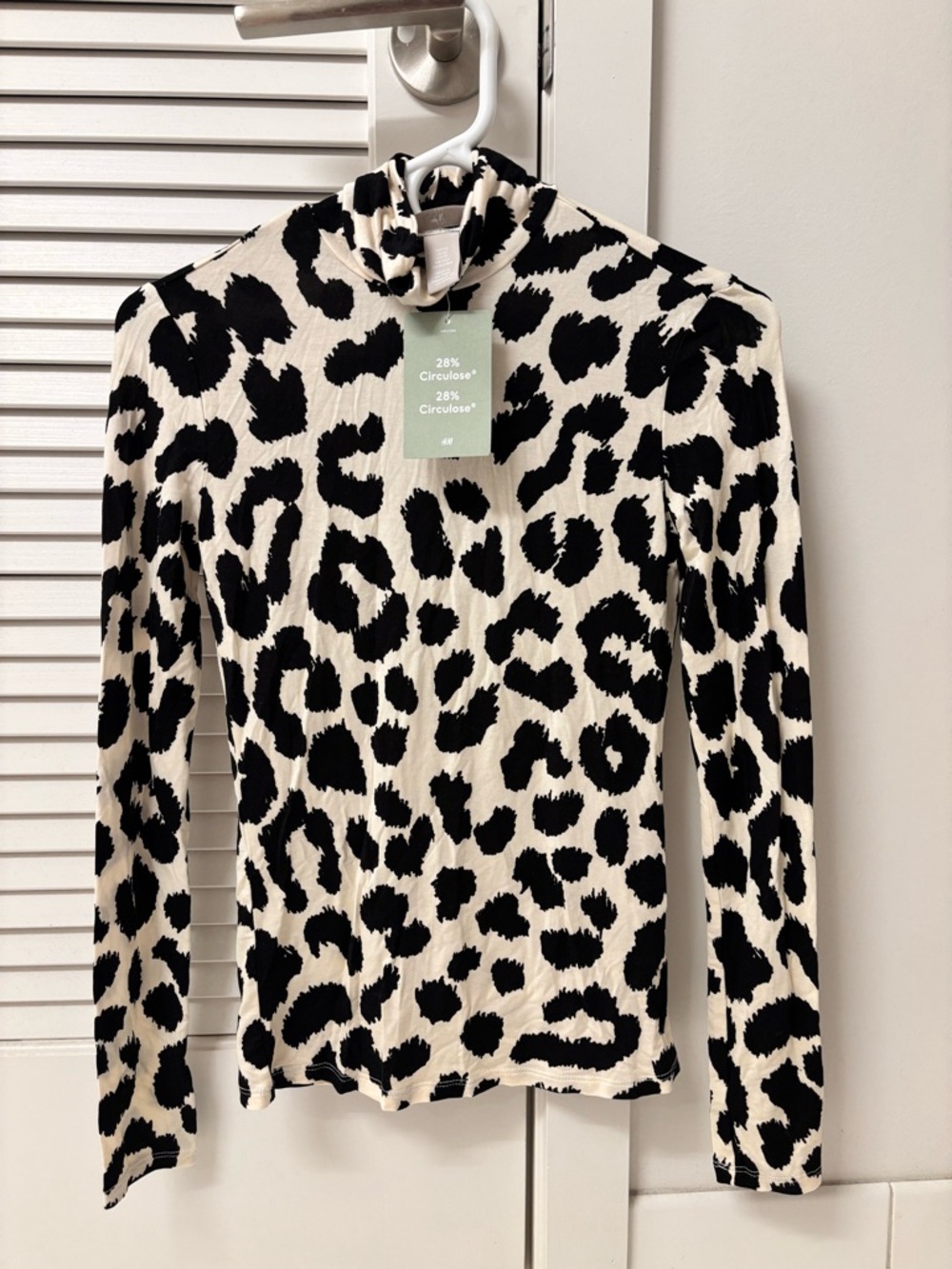 H&M Animal Print Turtleneck